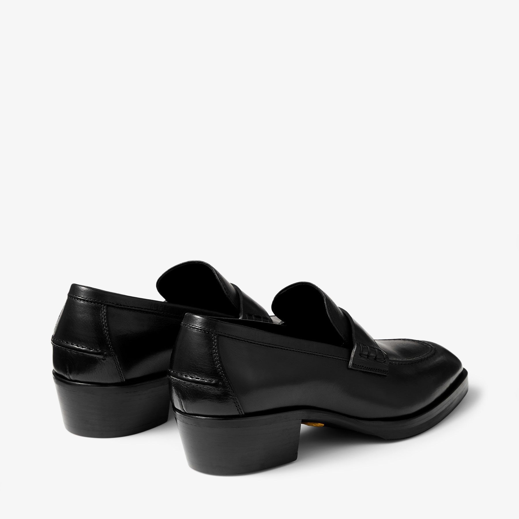 Wilder Loafer F | Black Buffalo Leather Loafers | JIMMY CHOO