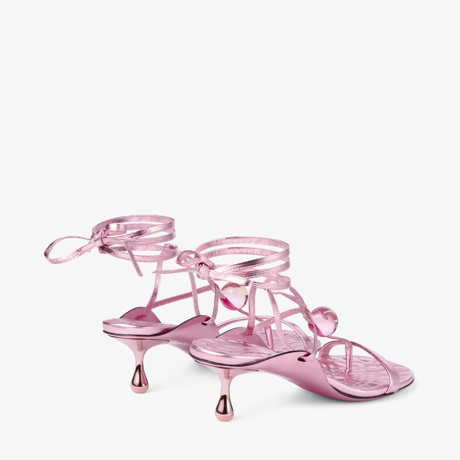 送料込/関税込■Jimmy Choo■Zyra 50 メタリックレザーサンダル Zyra 50 | Gold Vintage Metallic Leather Sandals | JIMMY CHOO