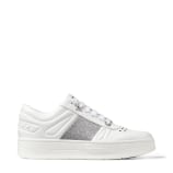 jimmy choo silver trainers