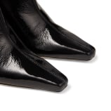 Absatz-Stiefeletten aus schwarzem lackierten Nappaleder | ZADIE 85 