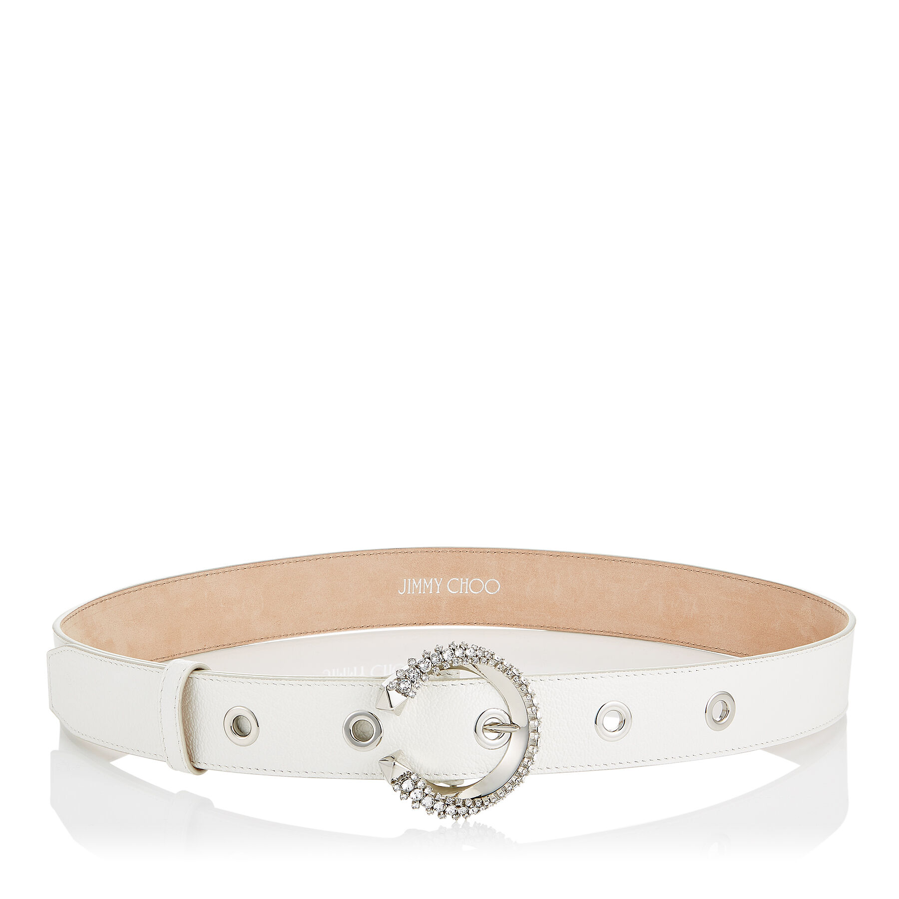 Latte Calf Leather Belt With Crystal Buckle Madeline Belt Pre Fall 19 Jimmy Choo From fringe to sequins to chains, jimmy choo bags will always keep you. jimmy choo