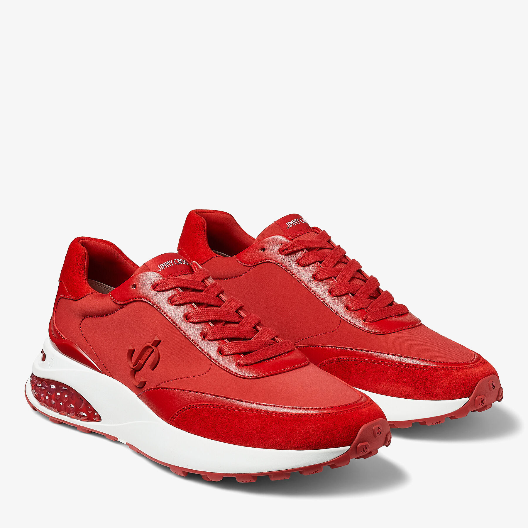 Red jimmy choo trainers Clearance