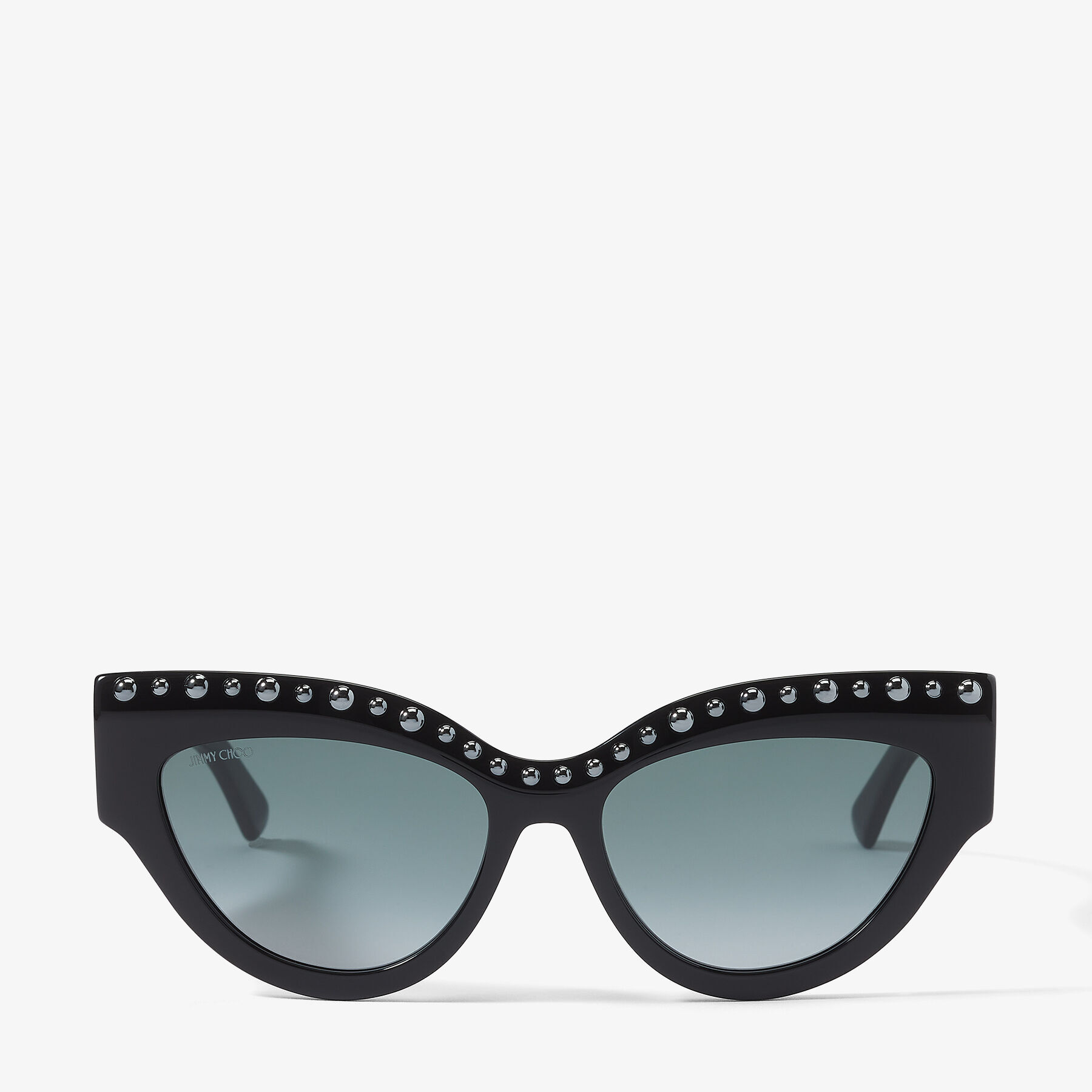 Black Cat-Eye Sunglasses with Jet Black Pearls| SONJA | Spring ...