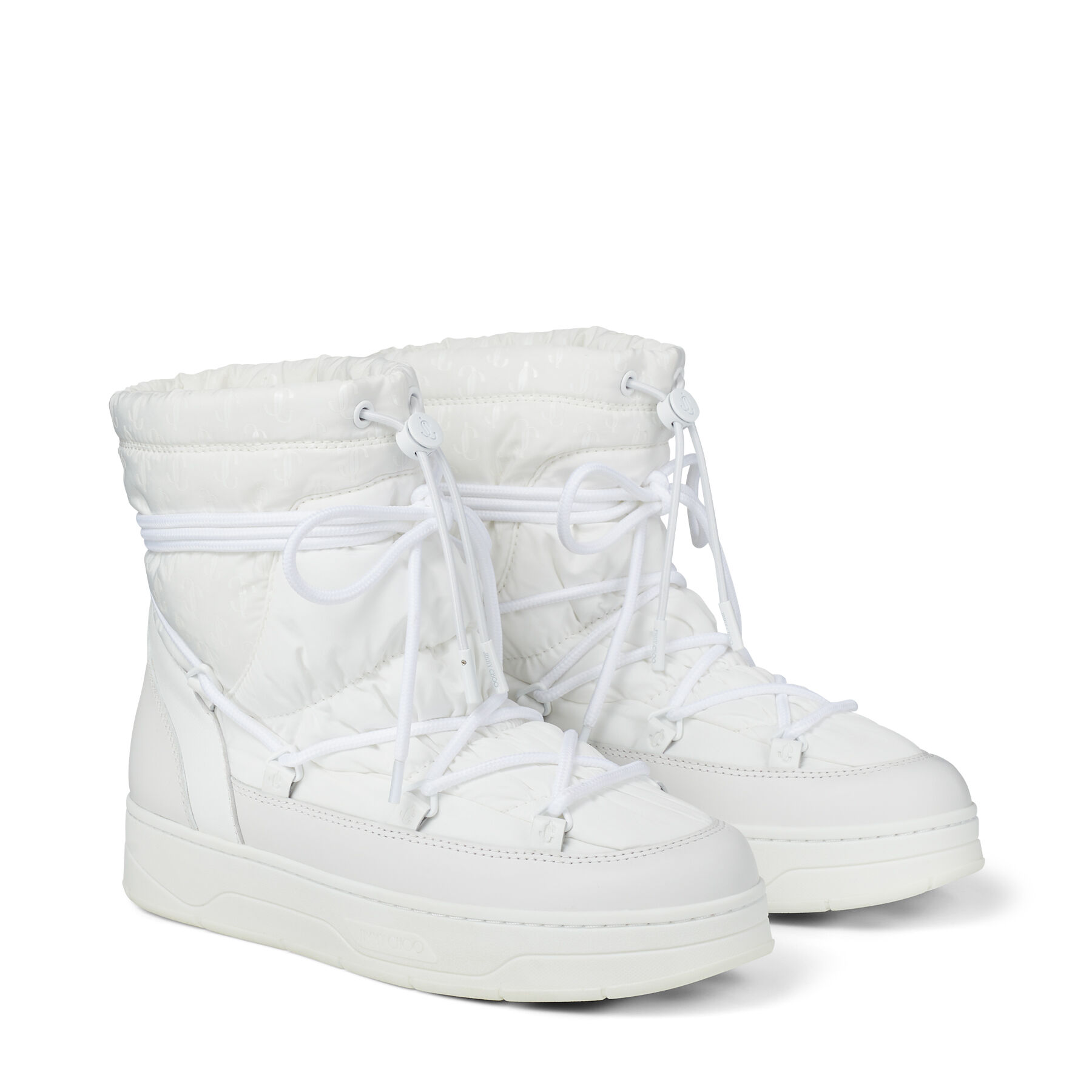 White JC Nylon and Leather Ski Boots | WANAKA | Winter 2021 