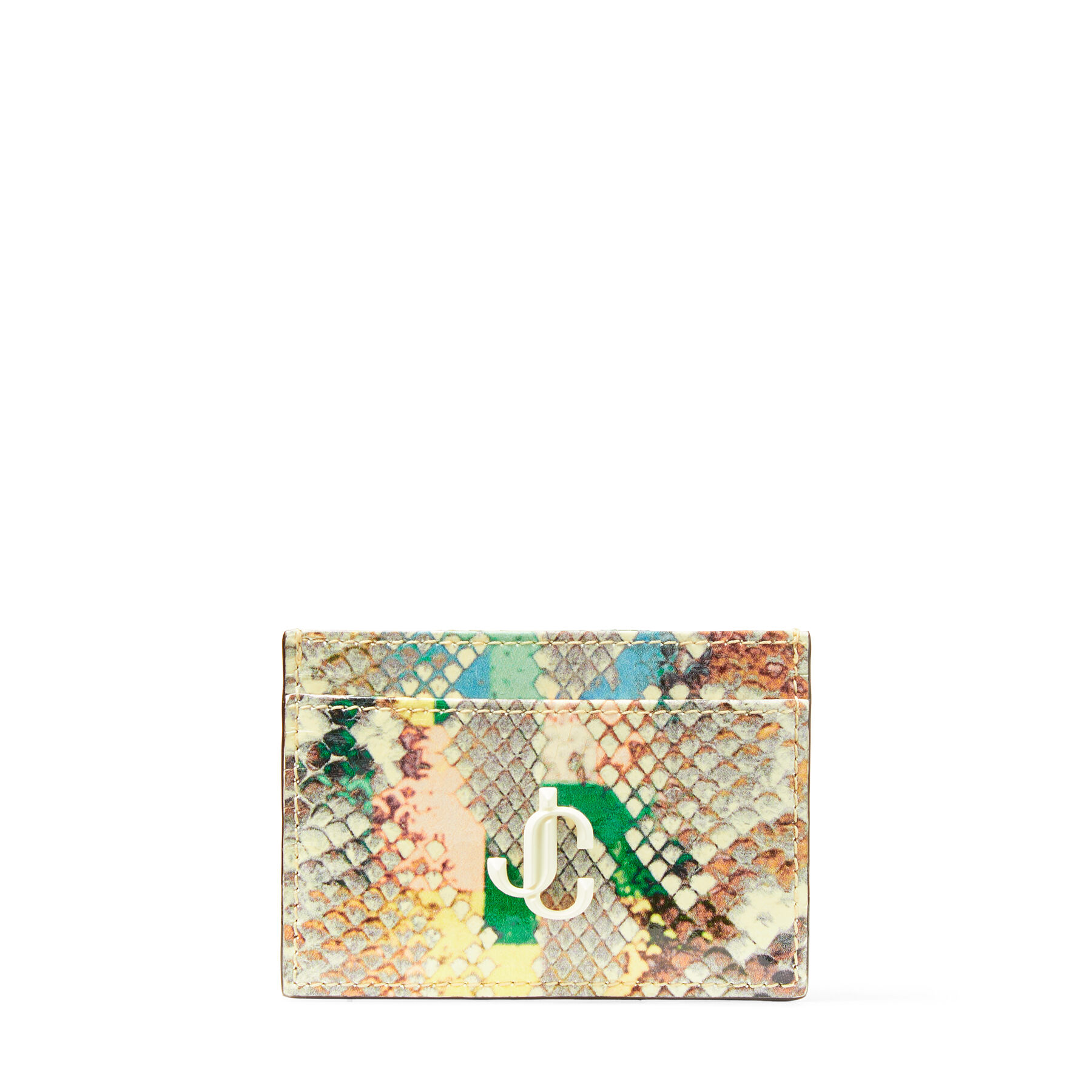 Jcロゴ付き Sunrise Mix グロッシーレインボーエラフ カードケース Umika 21年ハイサマー コレクション ジミー チュウ