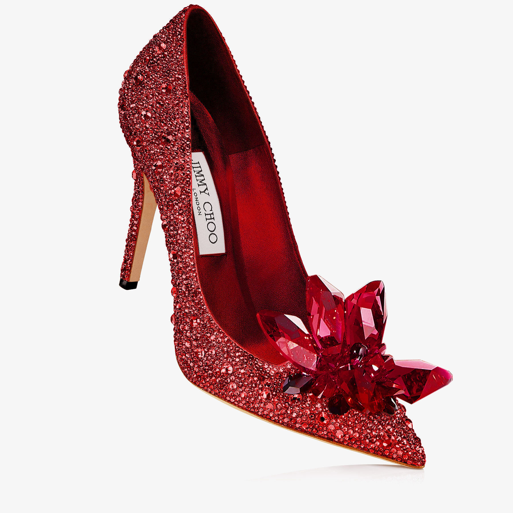 Crystal Covered Pointy Toe Pumps | Alia 