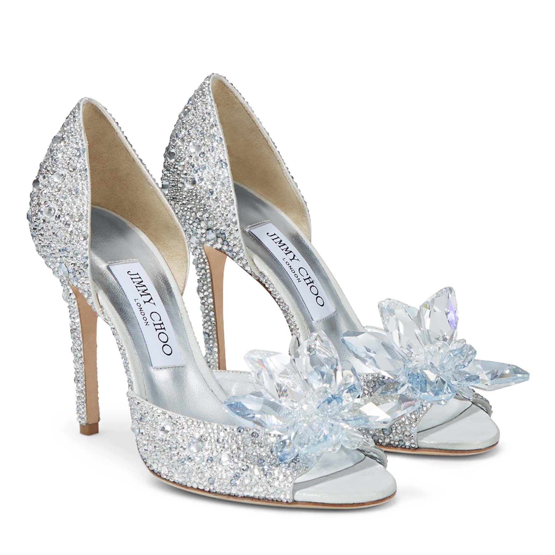 مشترك الأعلى jimmy choo rhinestone pumps -