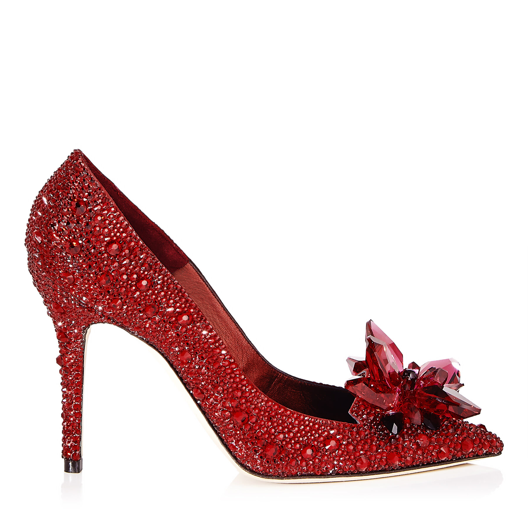 Red Crystal Covered Pointy Toe AVRIL| Pre 18 JIMMY CHOO