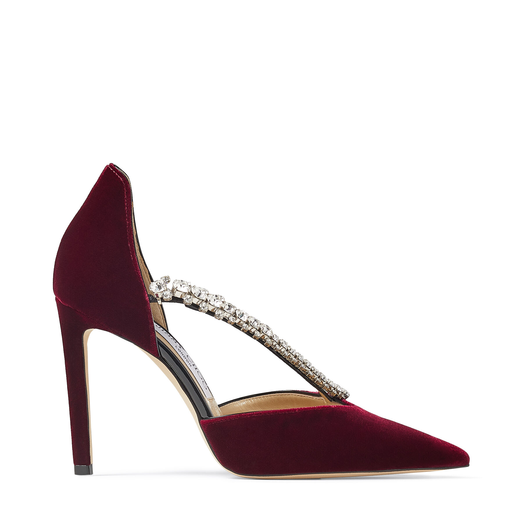 Jimmy choo red velvet shoes top