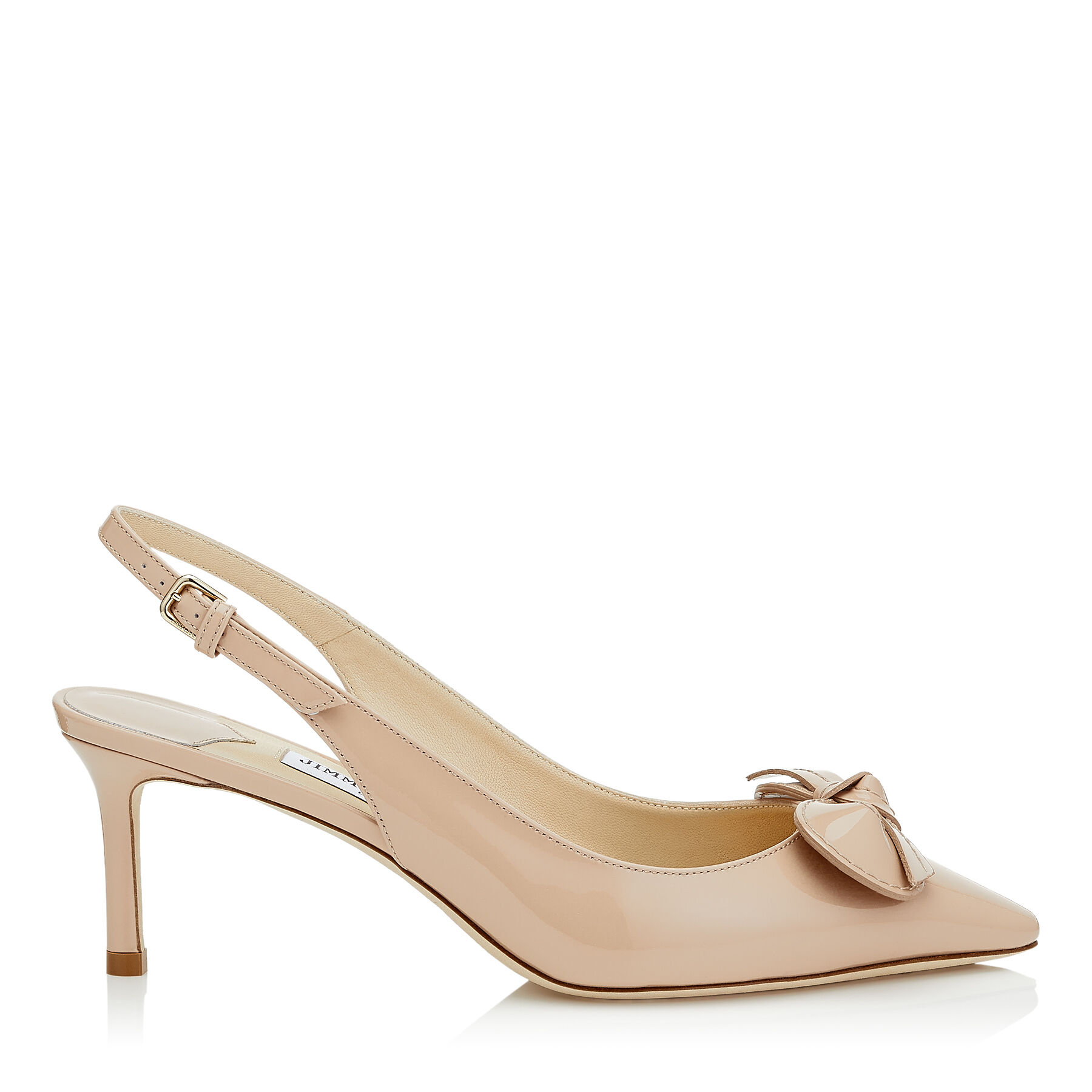 escarpin vernis rose poudre