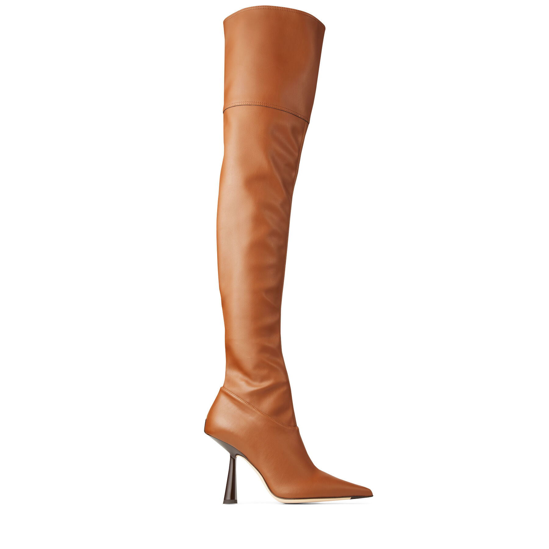 Tan stretch boots Clearance