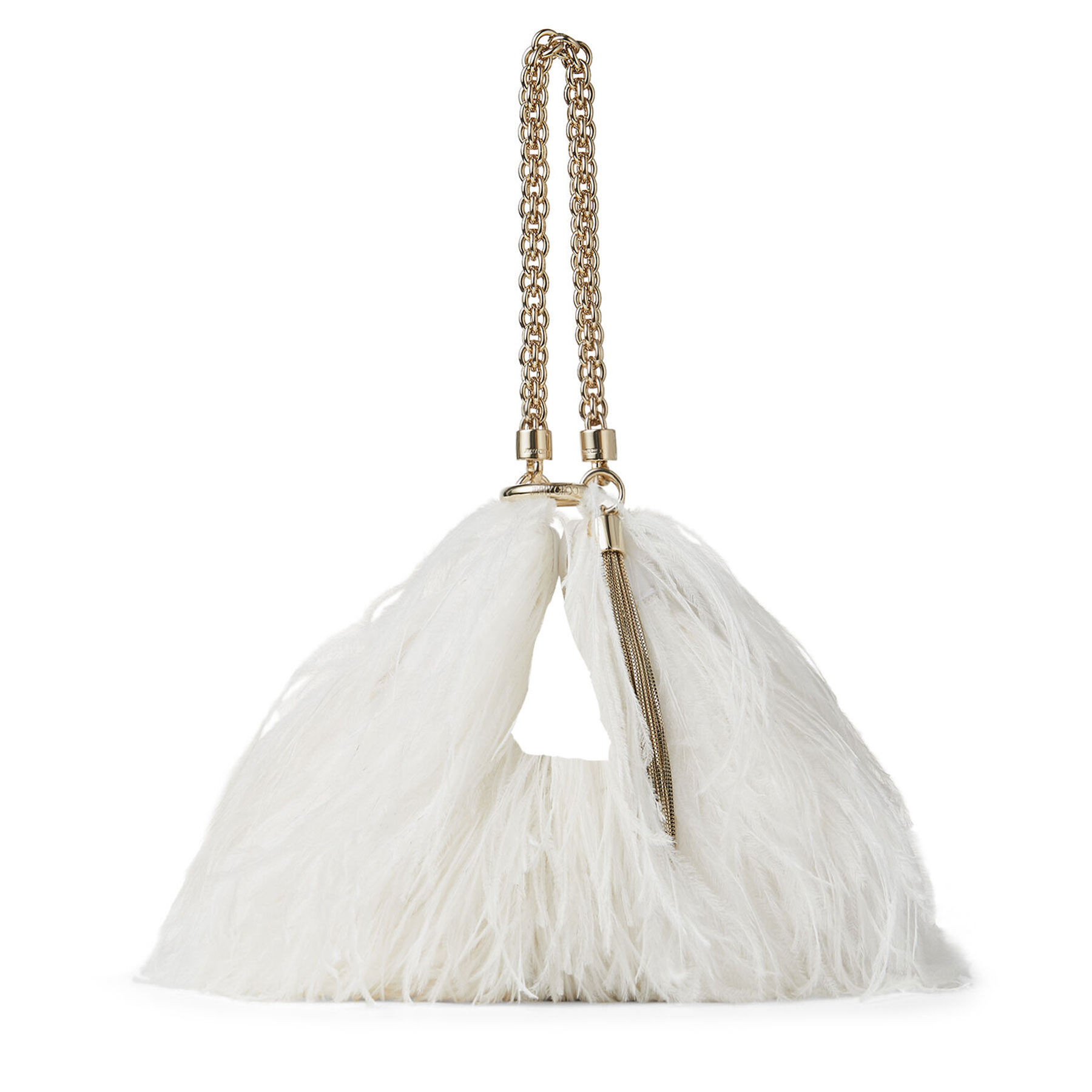 ostrich feather evening bag