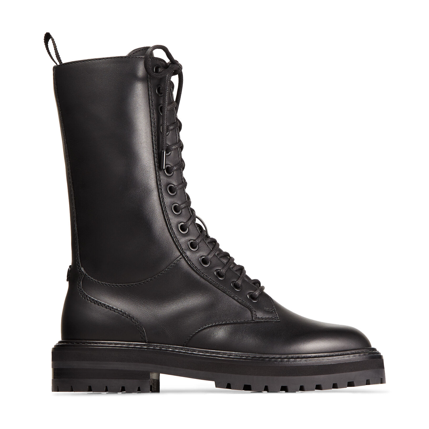 soft leather combat boots