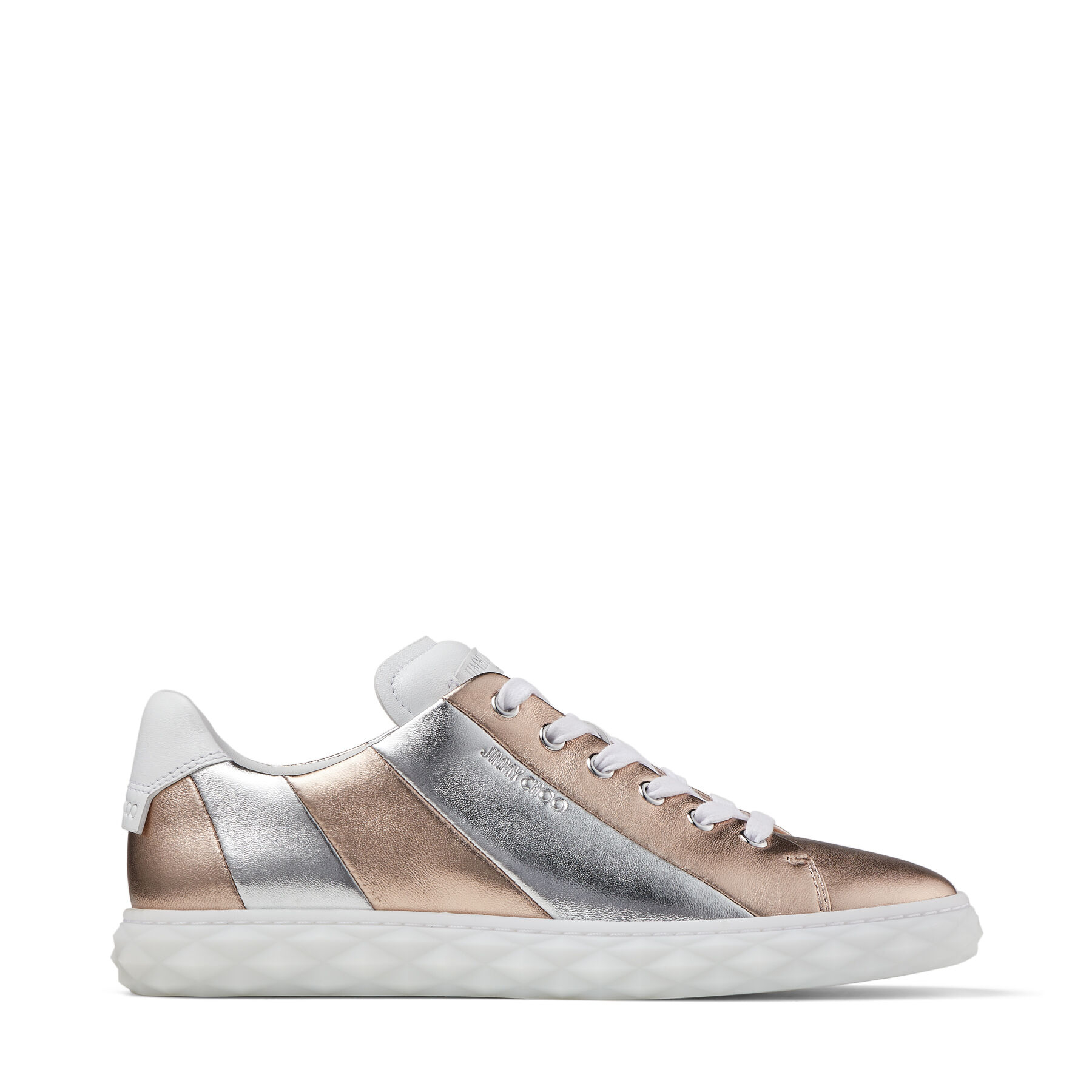 jimmy choo trainers rose gold