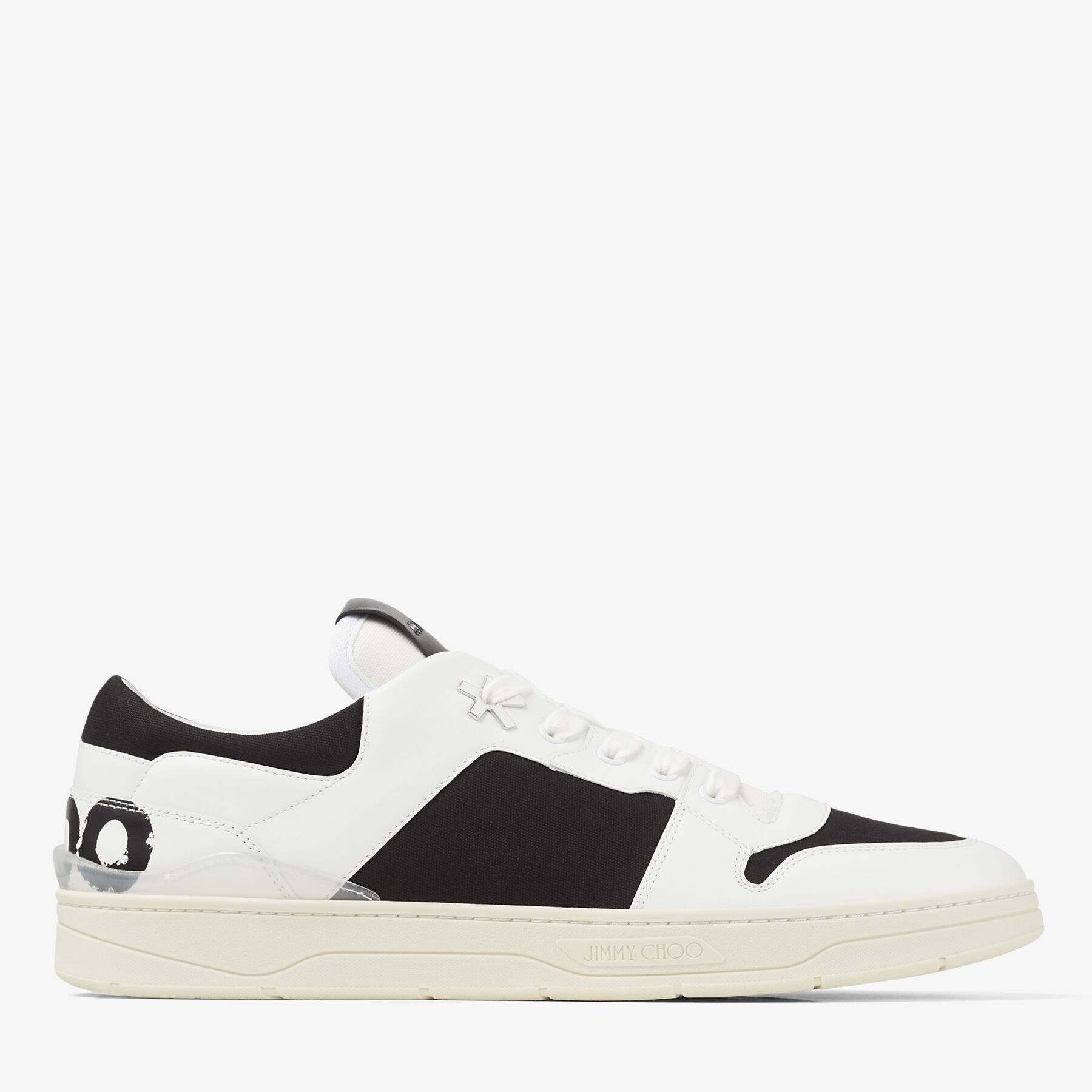 leather canvas trainers