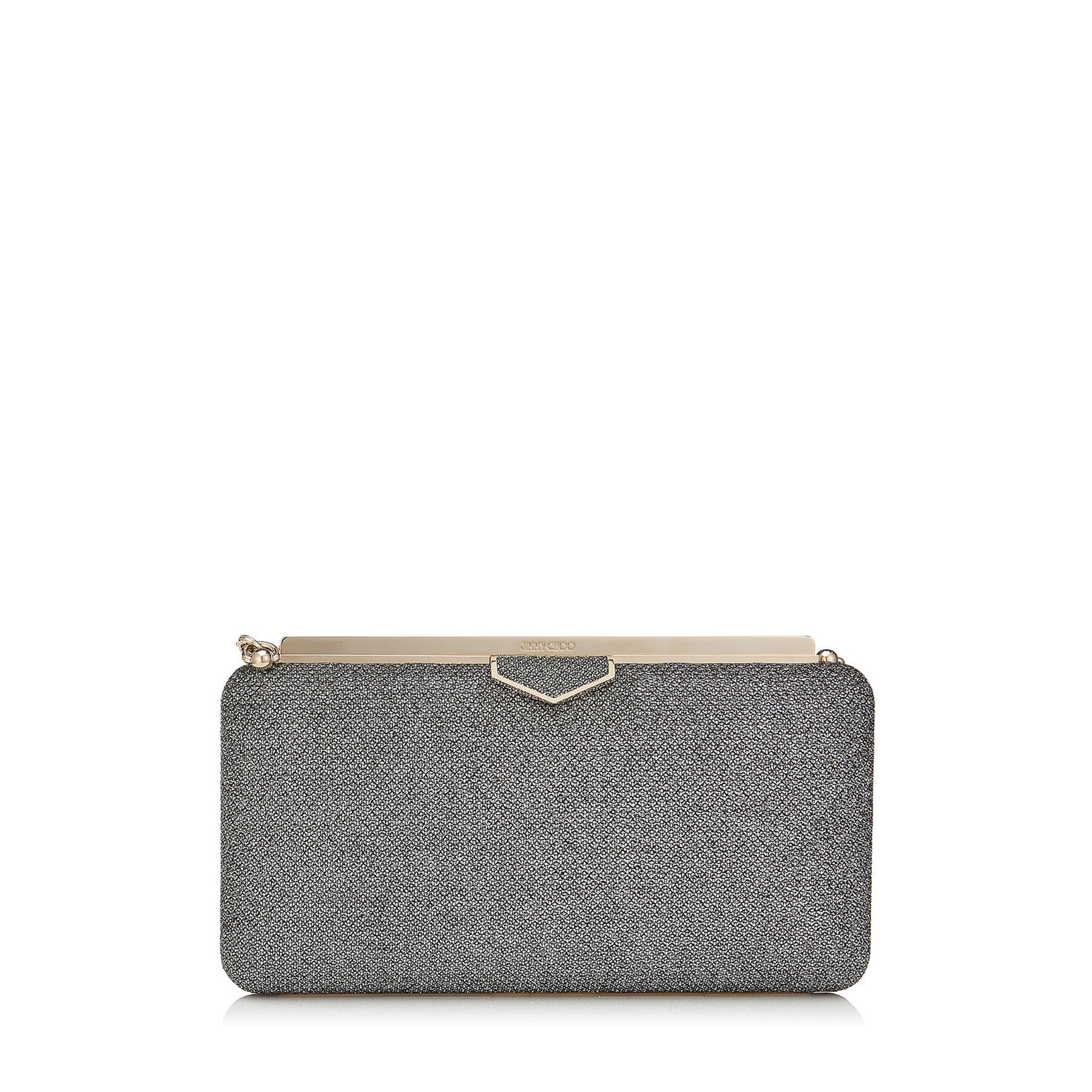 Grey glitter clutch bag clearance