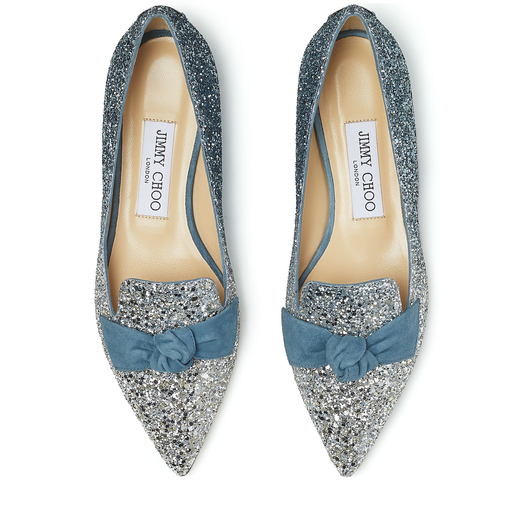 jimmy choo glitter flats