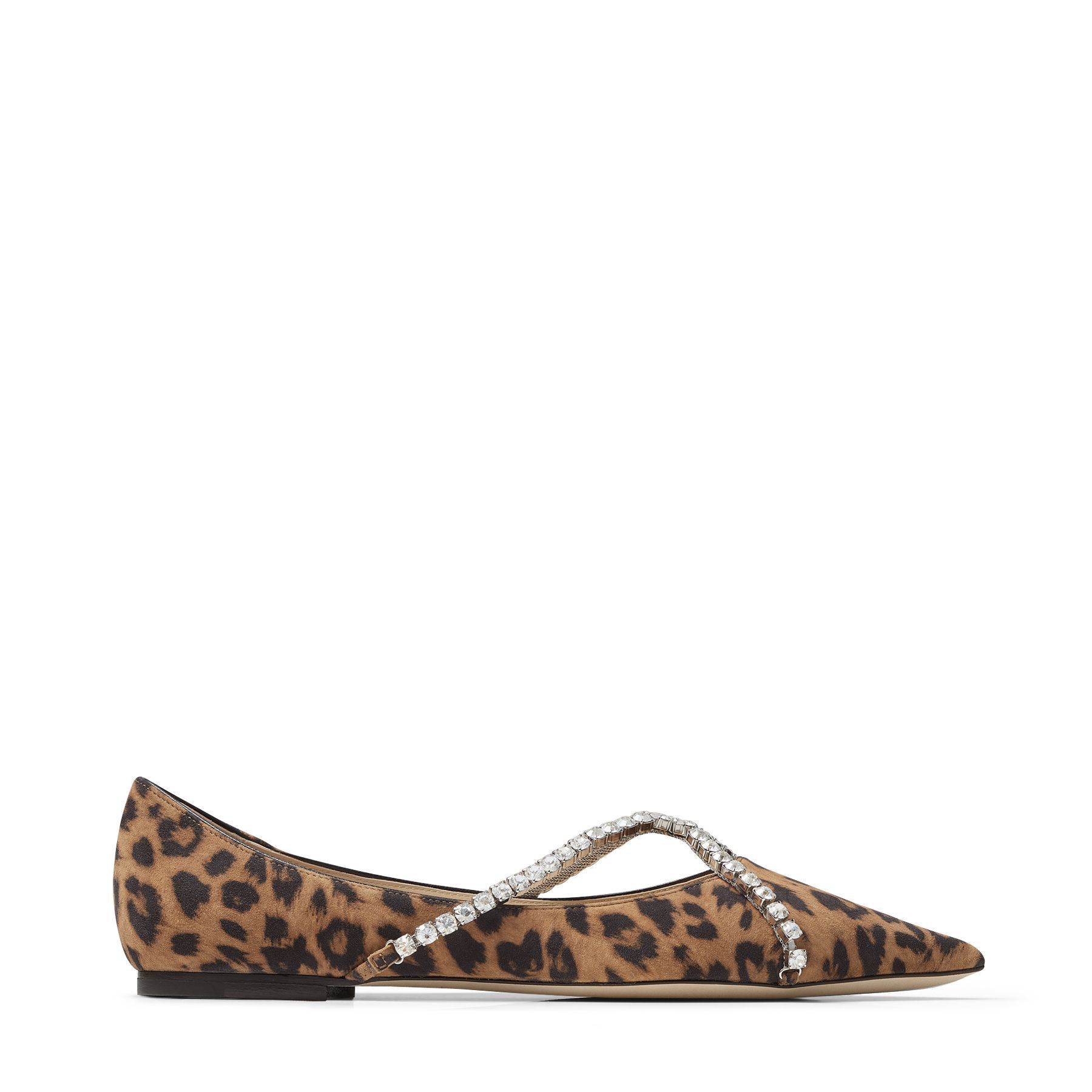 leopard print pointed toe flats