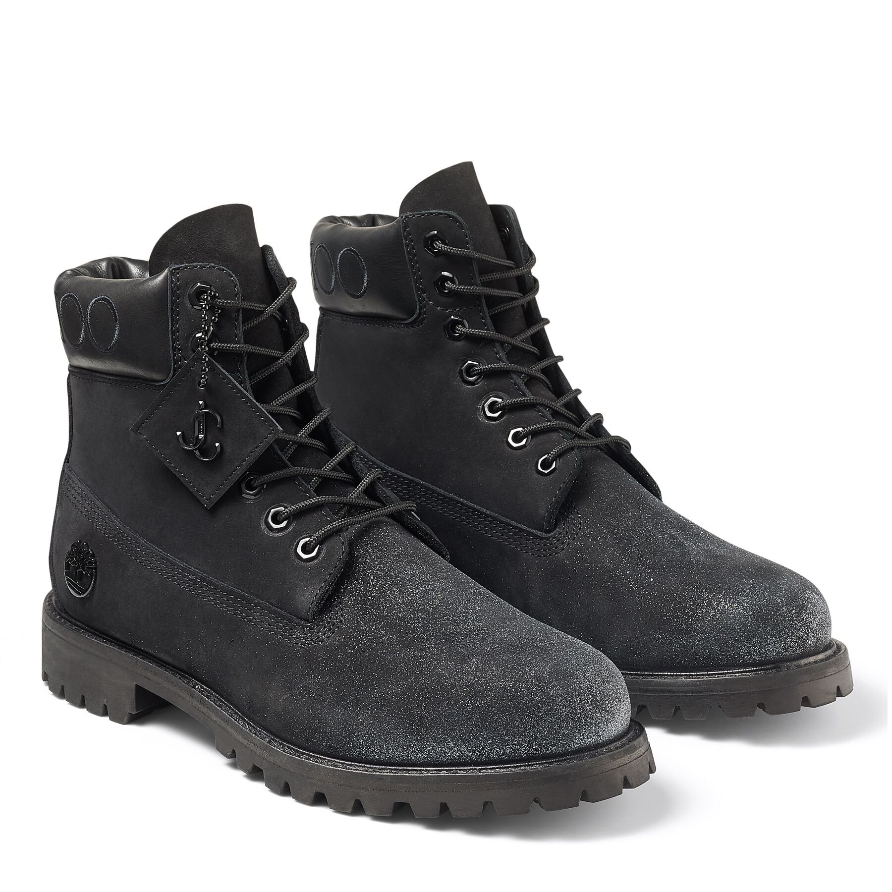 leather black timberlands