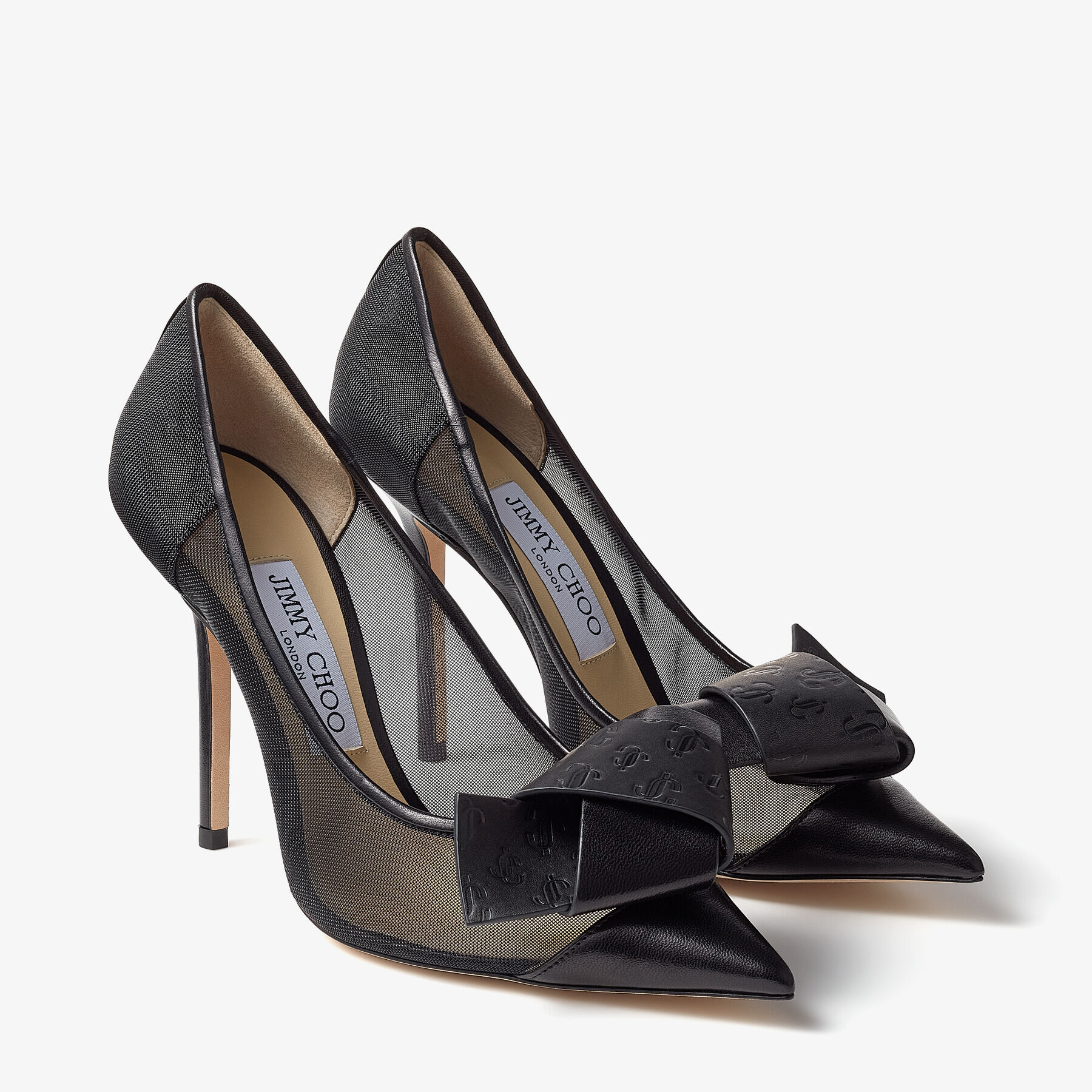 JC Monogram Leather Bow | LANI 100 