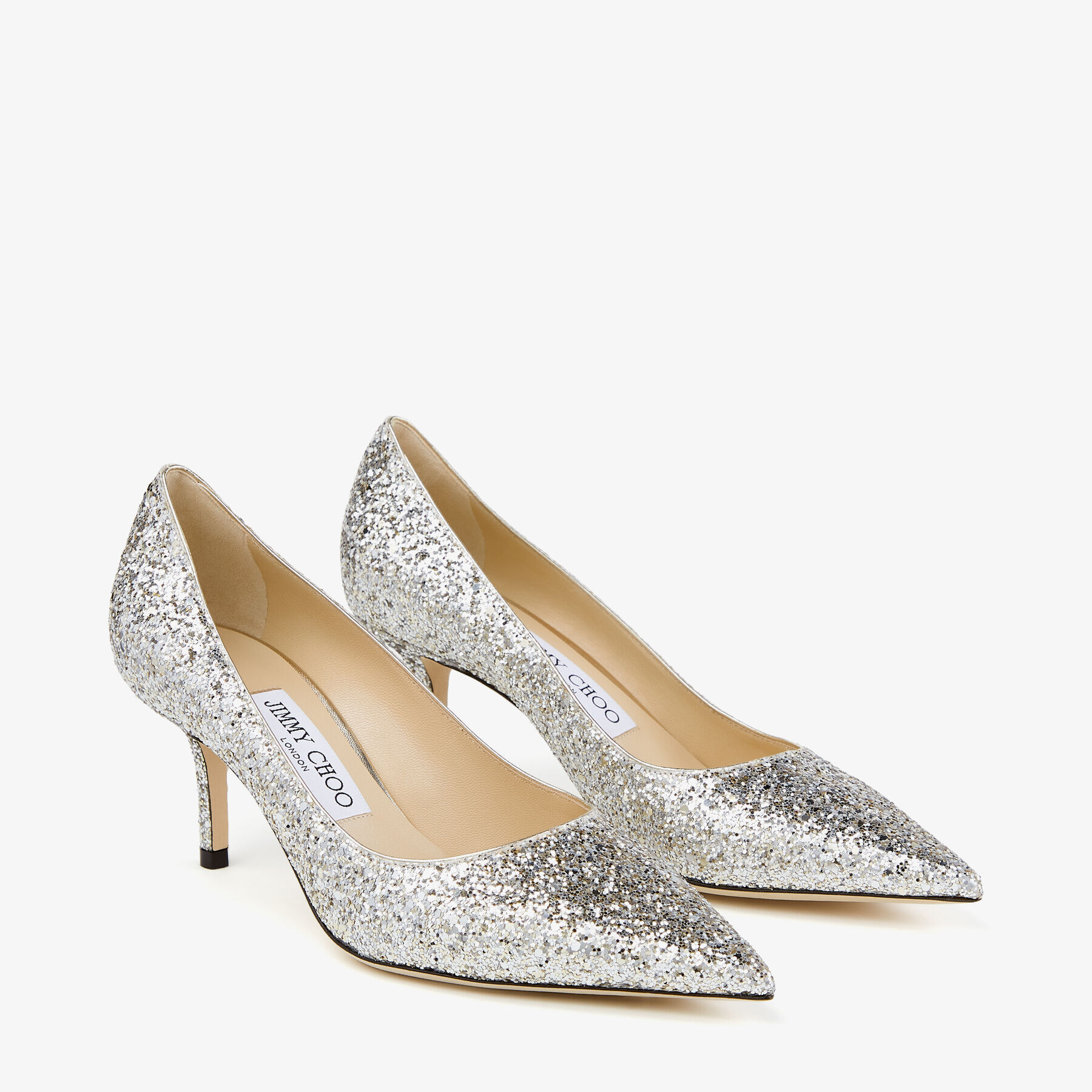 Platinum Dazzling Coarse Glitter Fabric 