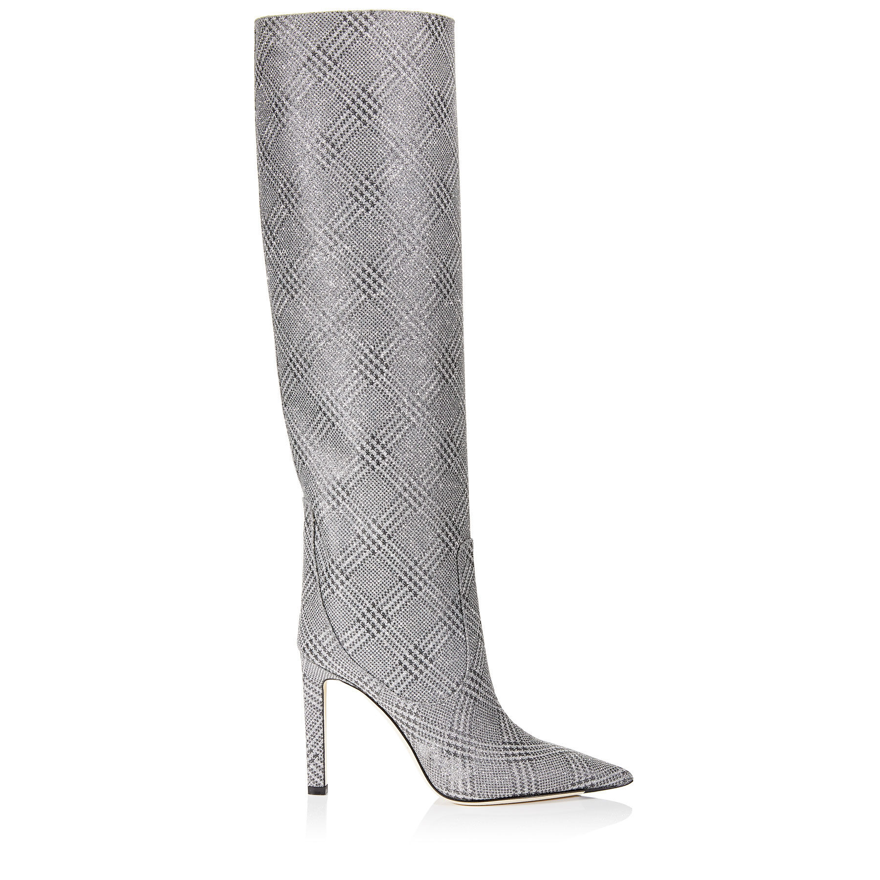 glitter high boots