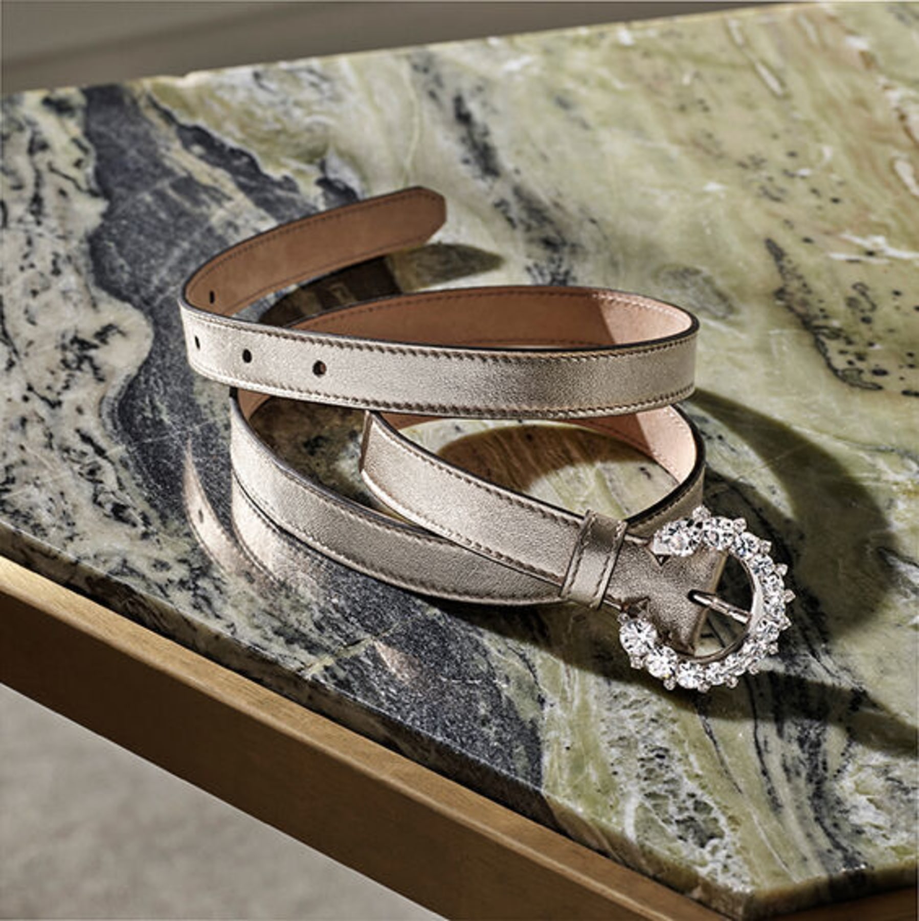 Crystal Buckle | MINI MADELINE BELT 