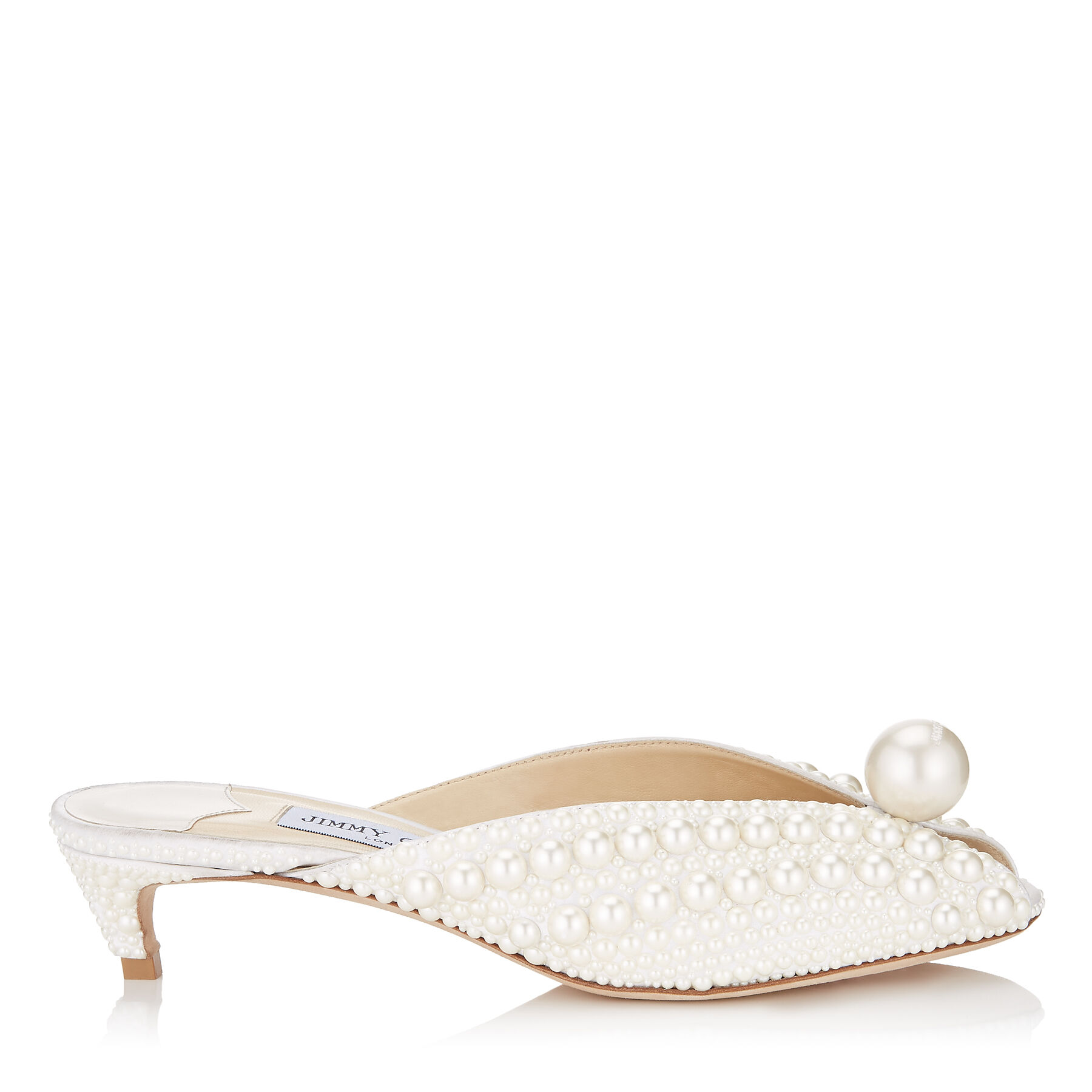 jimmy choo white satin heels