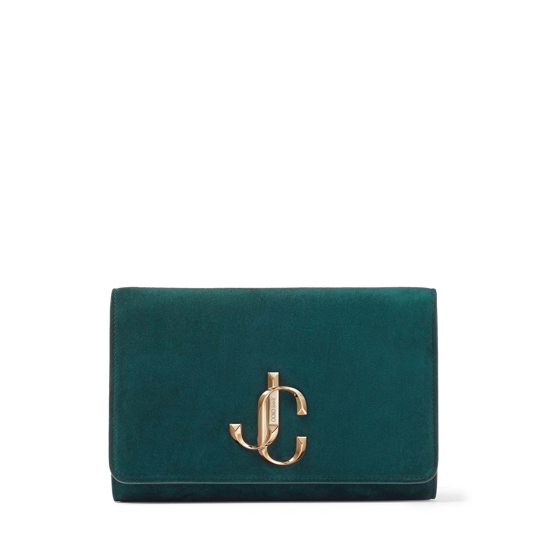 Green suede clutch clearance