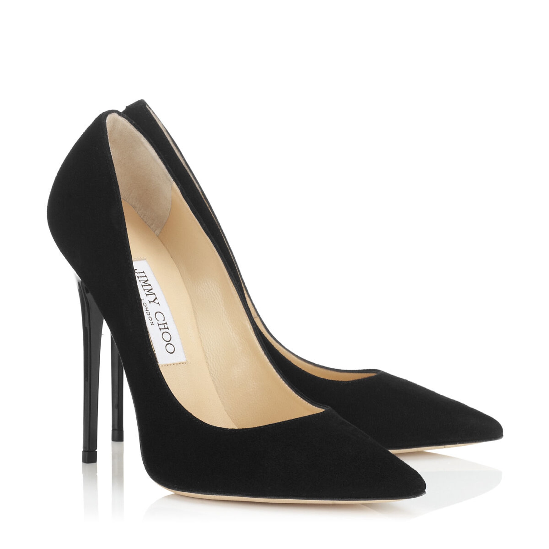 Black Suede Pointy toe Pumps Anouk | Spring Summer 14 | Jimmy Choo