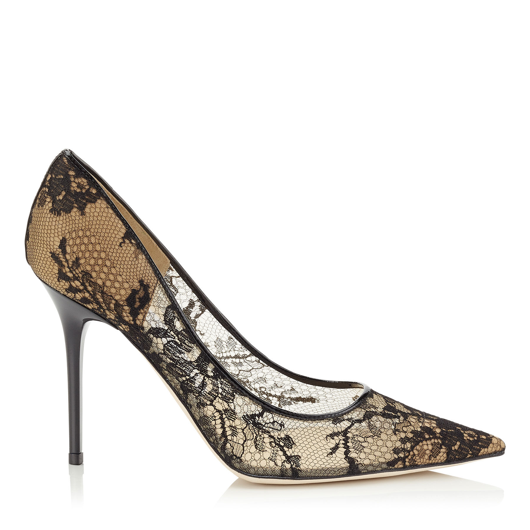 jimmy choo black lace heels