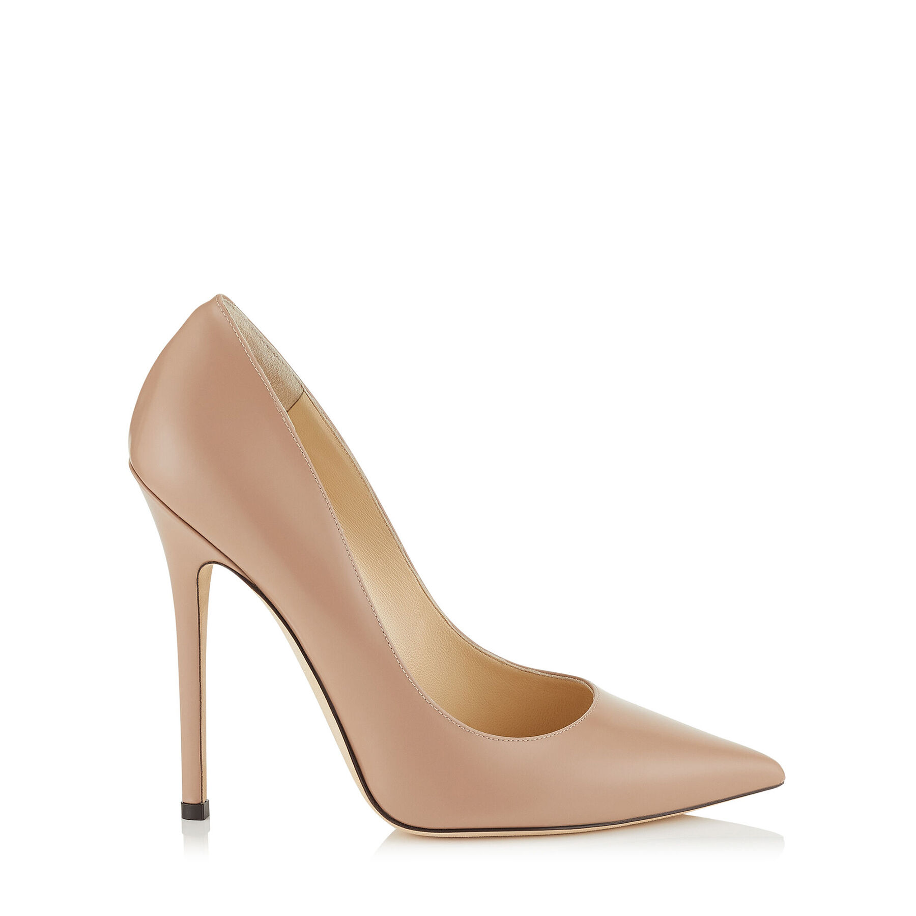 Ballet Pink Liquid Leather Pointy Toe Pumps | ANOUK | Cruise 19 | JIMMY ...