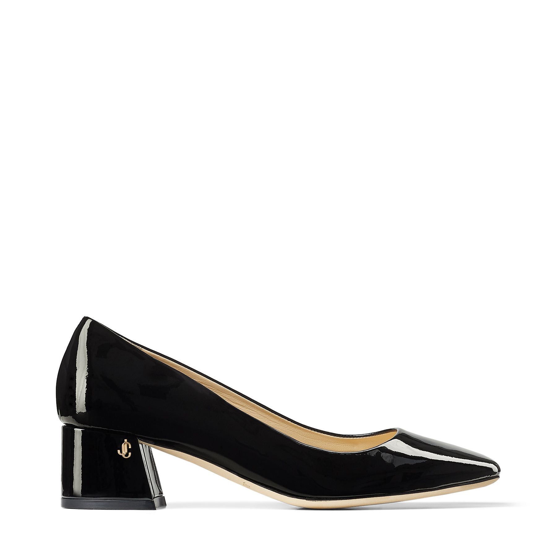 Black Patent Leather Pumps with Chunky Heel | DIANNE 45| Autumn-Winter ...