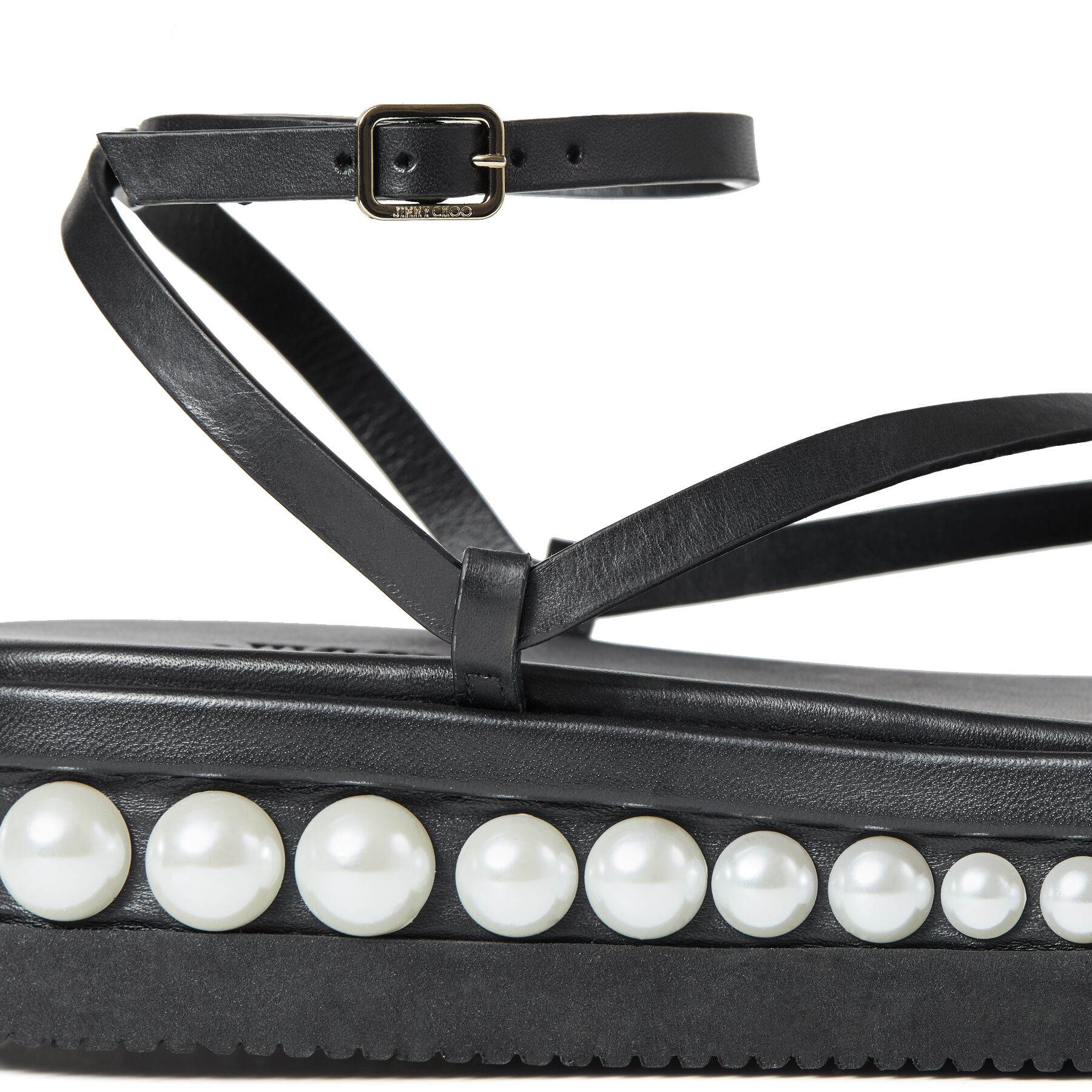 jimmy choo pine flat sandals