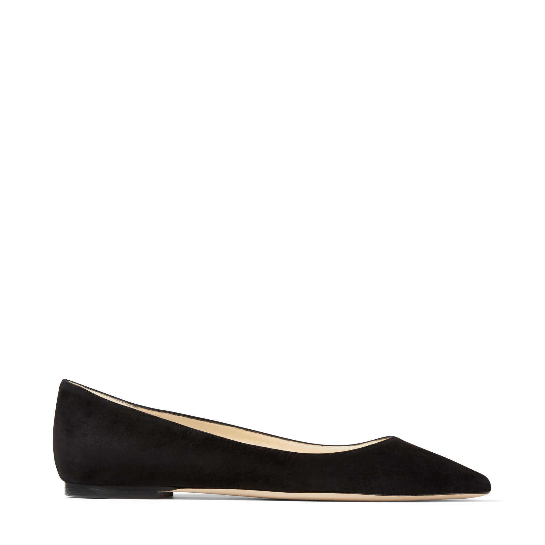 Black Suede Pointy Toe Flats | Romy Flat | 24:7 Collection| JIMMY CHOO