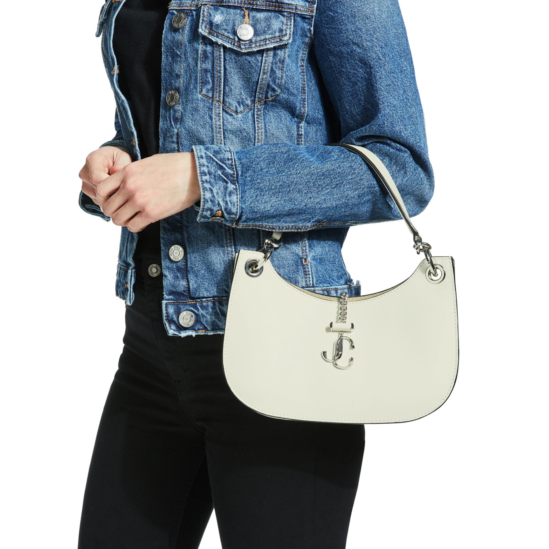 Latte Calf Leather Hobo Handbag | VARENNE HOBO/S | Pre-Fall '20 