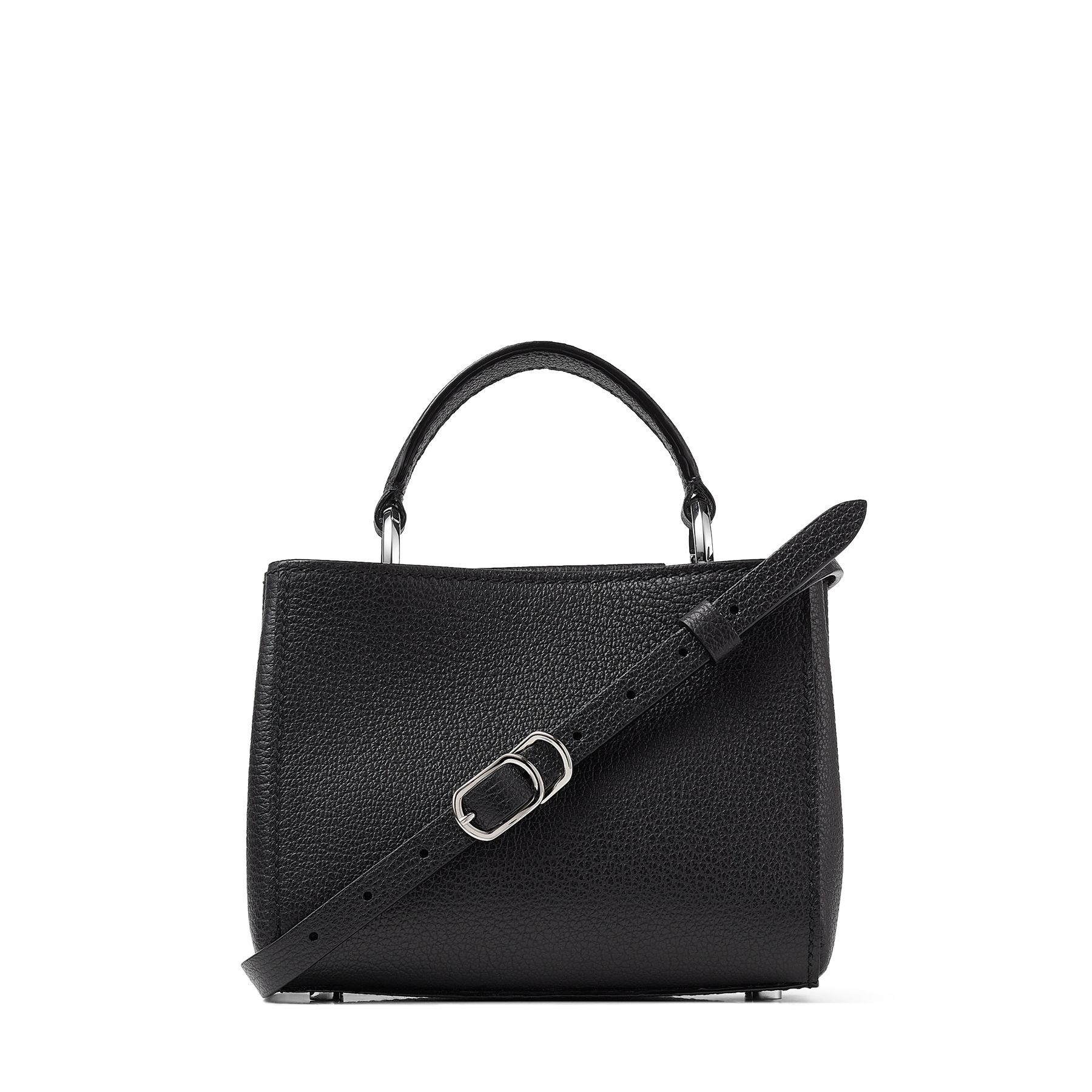 Black City Grainy Calf Leather Mini Handbag | VARENNE TOPHNDL MINI ...
