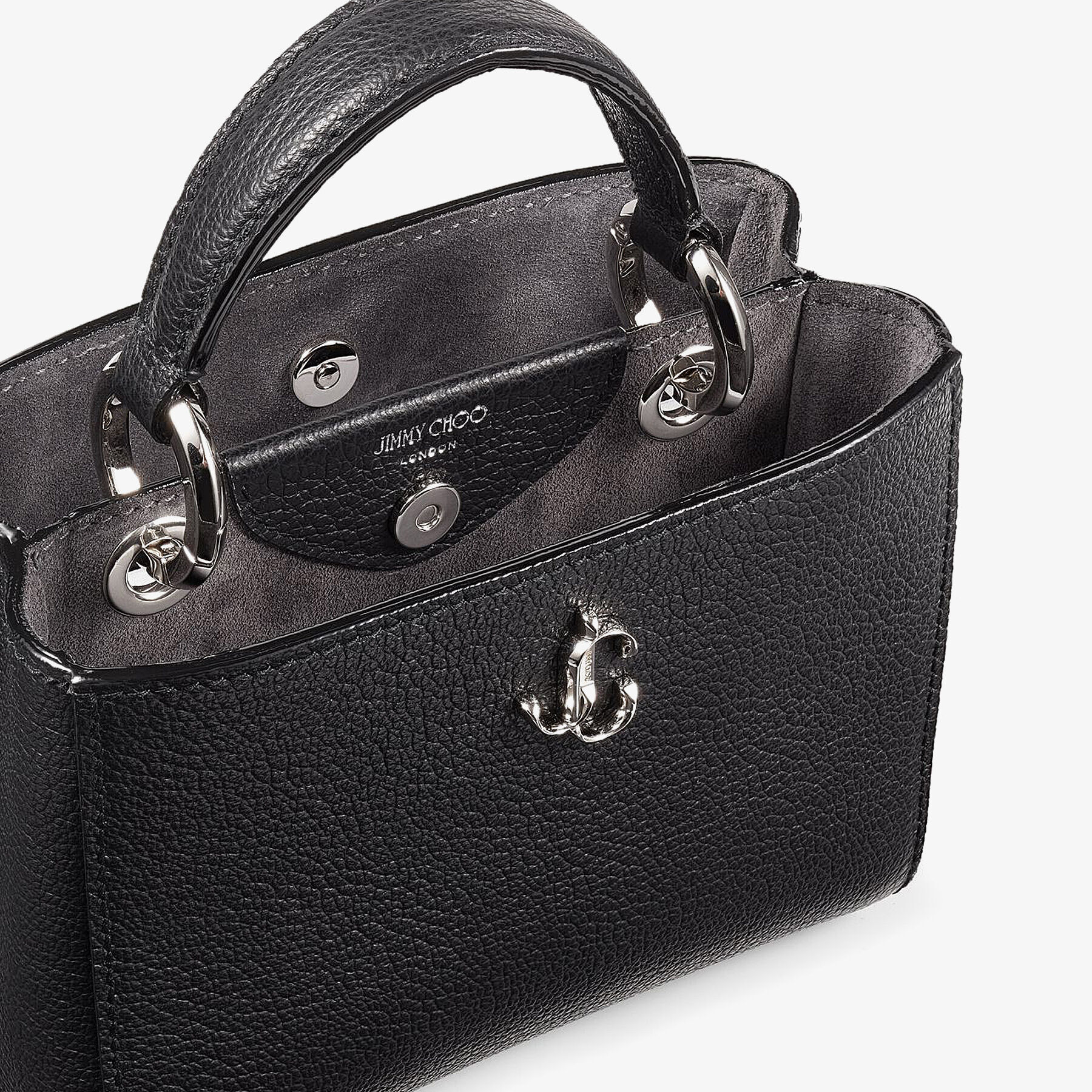 Black City Grainy Calf Leather Mini Handbag | VARENNE TOPHNDL MINI 