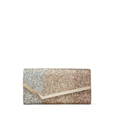rose gold shimmer clutch bag