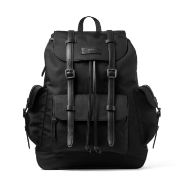 mens black designer backpack