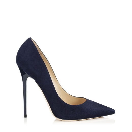 Navy Suede Pointy toe Pumps | Anouk | Spring Summer 14 | Jimmy Choo