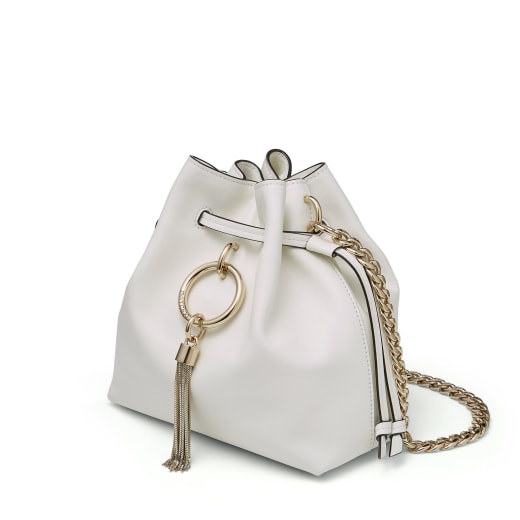 Jimmy choo 2025 callie drawstring bag