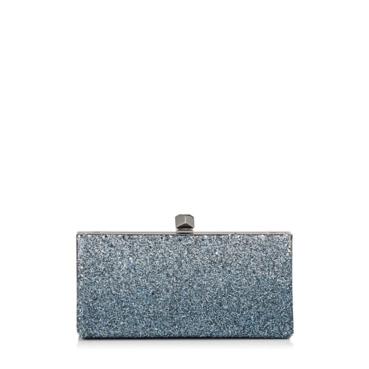pochette blu e argento