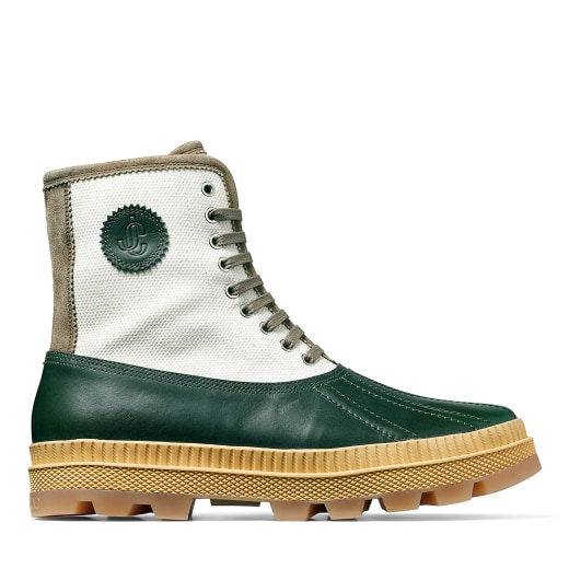Latte Waxed Canvas Duck Boots | OSKAR/M
