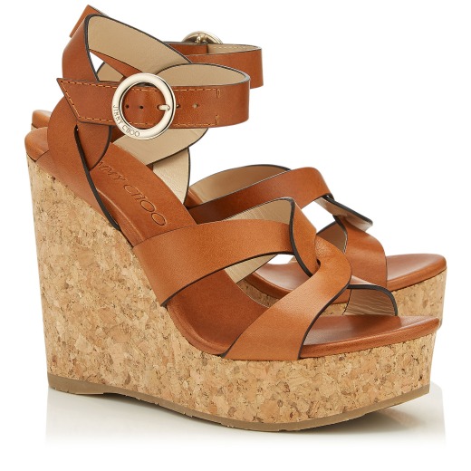 Cuoio Vachetta Leather Wedge with Buckle| ALEILI 120| Pre Fall 19 ...