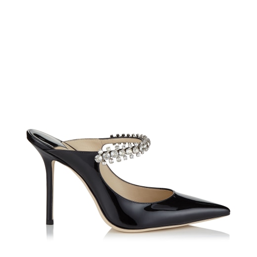 jimmy choo women's bing 100 patent leather mules