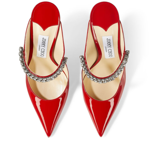 jimmy choo women's bing 100 patent leather mules