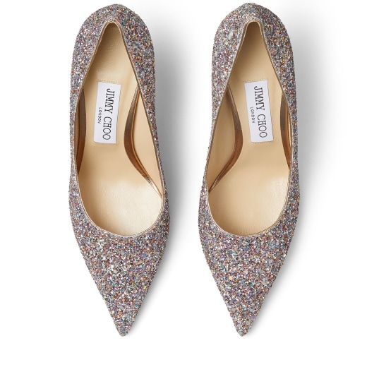 Luminous Glow-In-The-Dark Glitter Fabric Pointed-Toe Pumps with JC ...