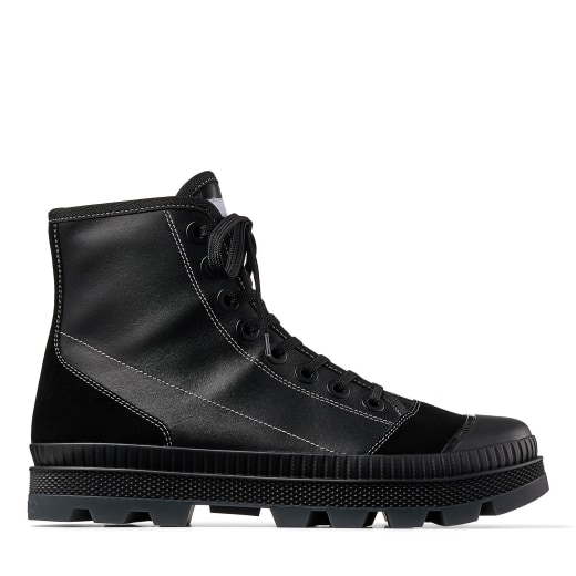 best black leather trainers