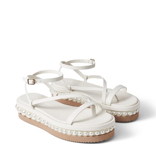 jimmy choo pine flat sandals